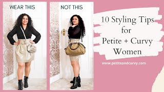 10 Styling Tips for Petite and Curvy women [upl. by Zerat]