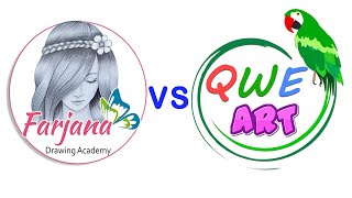 FarjanaDrawingAcademy  VS  qwearts 💚💙 [upl. by Tymon]