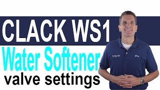 Clack WS1 Water Softener Valve Settings [upl. by Ahmad931]