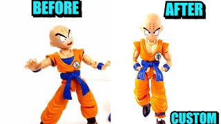 FIGURERISE STANDARD DBS CUSTOM KRILLIN FIGURE TUTORIAL REVIEW [upl. by Apostles378]