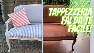 Tappezzeria fai da te facile Restyling completo di un divanetto [upl. by Natalie]