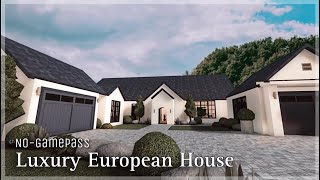 BLOXBURG  Luxury European House  NoGamepass  Speedbuild [upl. by Raybin]