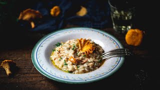 Chanterelle Mushroom Risotto Recipe [upl. by Ellehcen61]