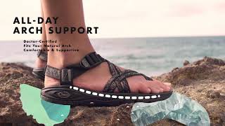 Custom Fit Sport Sandals with Arch Support  Chaco ZVolv Sandal Review [upl. by Klepac833]