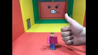 ROBLOX Crushed by a Speeding Wall Cardboard game DIY [upl. by Ragen]