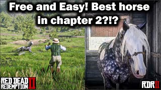 Free and Easy to get Missouri Fox Trotter in Chapter 2  Red Dead Redemption 2  RDR2 in 2021 Horse [upl. by Warfield658]