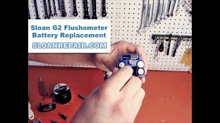 Sloan G2 Flushometer Battery Replacement [upl. by Isej]