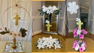 Baptism Centerpieces DIYChristening religious centerpieces [upl. by Ahab]