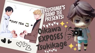 Oikawa EXPOSES Tsukikage HAIKYUU TEXTS [upl. by Drawoh]