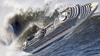 18 Crazy Videos Of Cruise Ships Caught In Massive Storms [upl. by Airel]