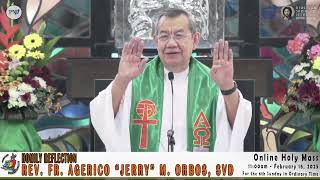 Homily Reflection of Rev Fr Jerry Orbos SVD [upl. by Anoid]