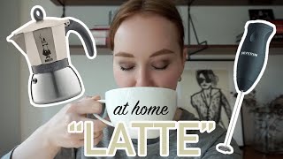 HOW TO MAKE A quotLATTEquot AT HOME moka pot  frother [upl. by Eornom]