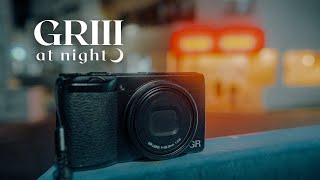 RICOH GRIII Night Street Photography  Settings and Tips [upl. by Lauralee]