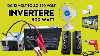 12v dc to 220v Ac Inverter 500 Watt  500 Watt Mini Inverter [upl. by Neleh]