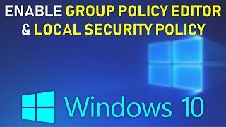 How to Enable GPEDITMSC on Windows 10 HOME 2021 Tutorial [upl. by Illyes]