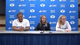 BYU Womens Basketball  Postgame Press Conference  UVU  December 10 2024 [upl. by Rihaz46]