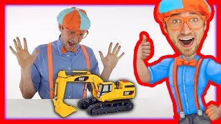 Learn the Parts of an Excavator with Blippi Toys [upl. by Ahsinrats811]