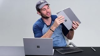 Microsoft Surface Book Vs Surface Pro 4 ComparisonReview [upl. by Itaws844]