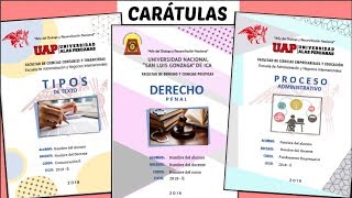 CARÁTULAS EN WORD 4 Diseños  TUTORIAL fácil paso a paso  Shirlhy [upl. by Ransom]