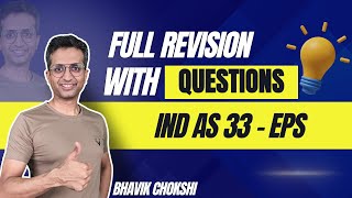 Ind AS 33 EPS  FULL REVISION with IMPORTANT QUESTIONS [upl. by Schonfield209]