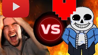 Youtubers React To Beating Sans [upl. by Agathe]