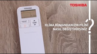 Klima Kumandanızın Pilini Nasıl Değiştirirsiniz  Toshiba Klima [upl. by Gadmann]