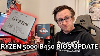 I Upgraded To The 5600X Ryzen 5000 Series B450 BIOS Update Walkthrough [upl. by Nalani]