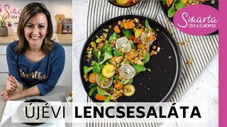 Téli lencsesaláta újévre IS  Vegán [upl. by Aneloj]