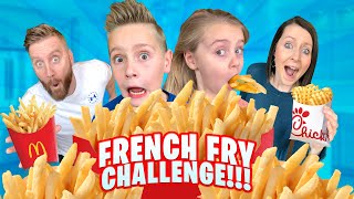 French Fry Challenge Family RACE Battle  KCity Family [upl. by Matland]