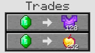 Minecraft But Villagers Trade OP Items [upl. by Anuaek]