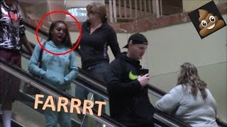 WET Farts on the Escalator Prank Nowhere to run Sharter Saturdays S1•Ep 32 [upl. by Aennaej]