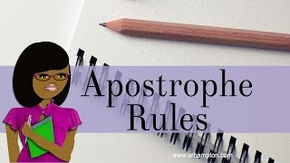 Apostrophe Rules  Grammar Tutorial [upl. by Sletten]