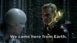 What David Said to the Engineer  Prometheus short version with subtitles [upl. by Elly790]