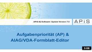 Neuerungen Version 70 Aufgabenpriorität AP und AIAGVDAFormblatt [upl. by Hidie]