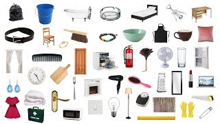 English Vocabulary  100 HOUSEHOLD ITEMS [upl. by Kannry801]