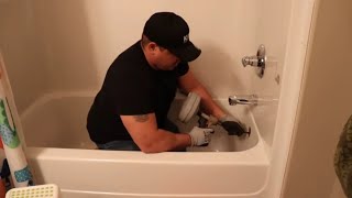 Best Way To Fix A Slow Draining Tub  Slow Draining Issues [upl. by Oisor481]