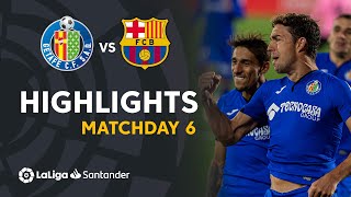 Highlights Getafe CF vs FC Barcelona 10 [upl. by Peckham]