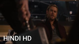 Avengers Age Of Ultron  Lifting Thors Hammer Scene In Hindi HD [upl. by Tyree]