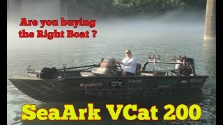 SeaArk VCat 200  Easiest Loading Boat on the Market [upl. by Nowed901]