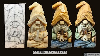 Carving A Hillbilly From Wood  Beginner Woodcarving Tutorial [upl. by Garling417]