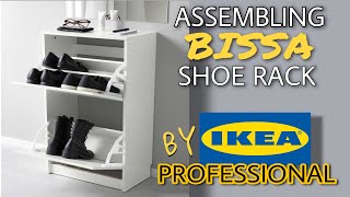 IKEA Bissa Shoe Cabinet Assembly  By Store Professional [upl. by Riabuz]