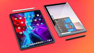 iPad Pro 129”  11” 2020 vs Surface Pro 7  Notetaking Comparison [upl. by Garbers]