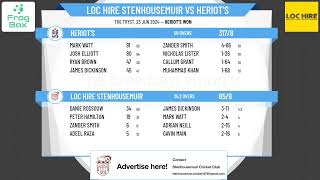 LOC Hire Stenhousemuir v Heriots [upl. by Loyce737]