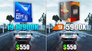 Ryzen 9 5900X vs Core i9 10900K  Test in 10 Games [upl. by Itnava]