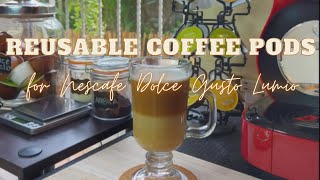 1 Made Latte using stainless reusable pods  Dolce Gusto Lumio [upl. by Meyers643]