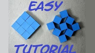 How To Make Origami Moving Cubes Easy Full HD Craft From Origami [upl. by Kalbli983]