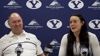 BYU Women’s Basketball  Sn Diego  Media Availability  January 24 2022 [upl. by Feldman]