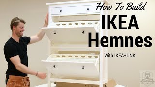 How to Assemble IKEA Hemnes Shoe Cabinet [upl. by Blane]