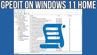 How to Run the Group Policy Editor gpedit in Windows 11 Home [upl. by Sinne]