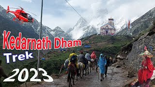 Kedarnath trek  Kedarnath Yatra 2023  Gaurikund to Kedarnath Yatra Trek Route Explore [upl. by Selden478]